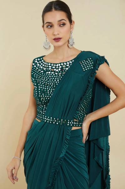 D. NO. 214A TO 214E BY AMOHA PARTY WEAR SAREE WHOLESALER IN INDIA